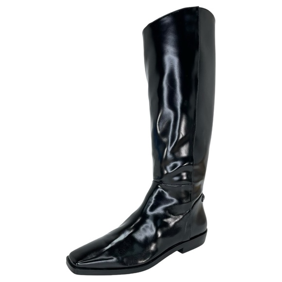 Sam Edelman Cesar Black Snip-Toe Knee High Womens Riding Boots Size 7M - Picture 3 of 14